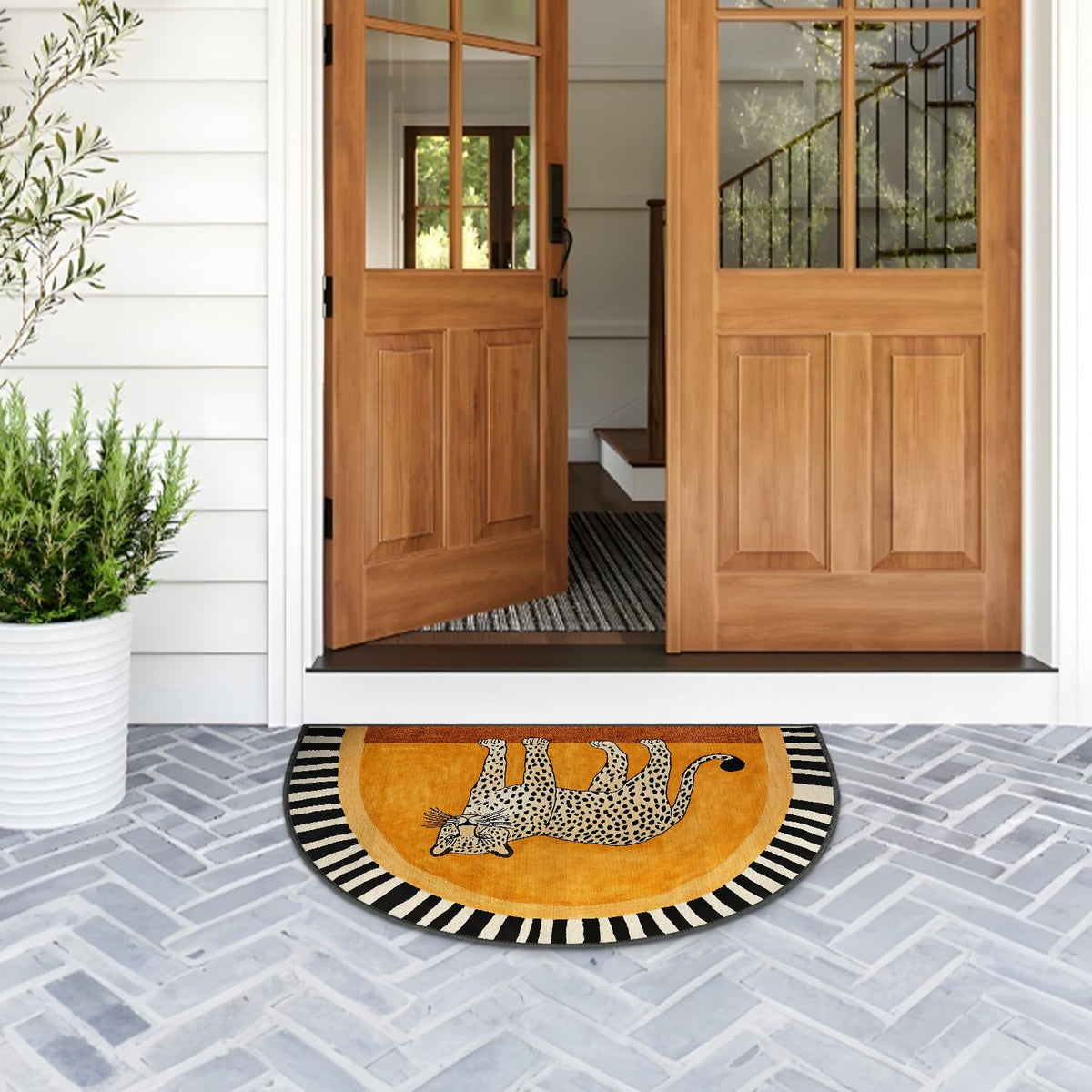 Semicircular Entrance Door Mat 24" x 36" (#29 / 2' x 3' (Semicircular))