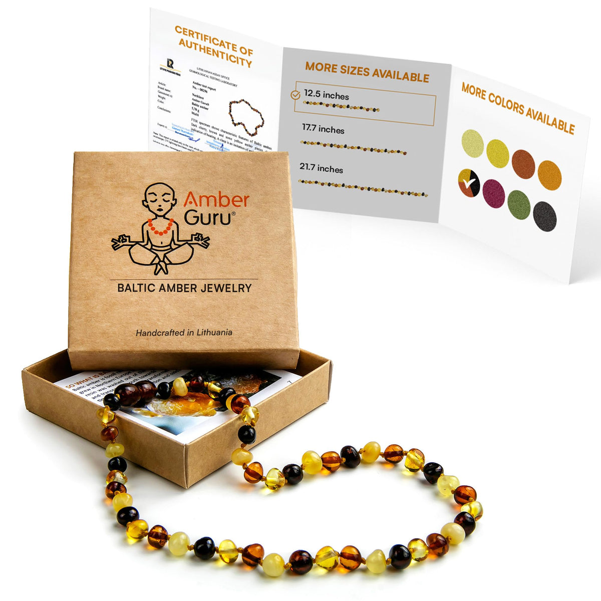 Baltic Amber Necklace (Multi)