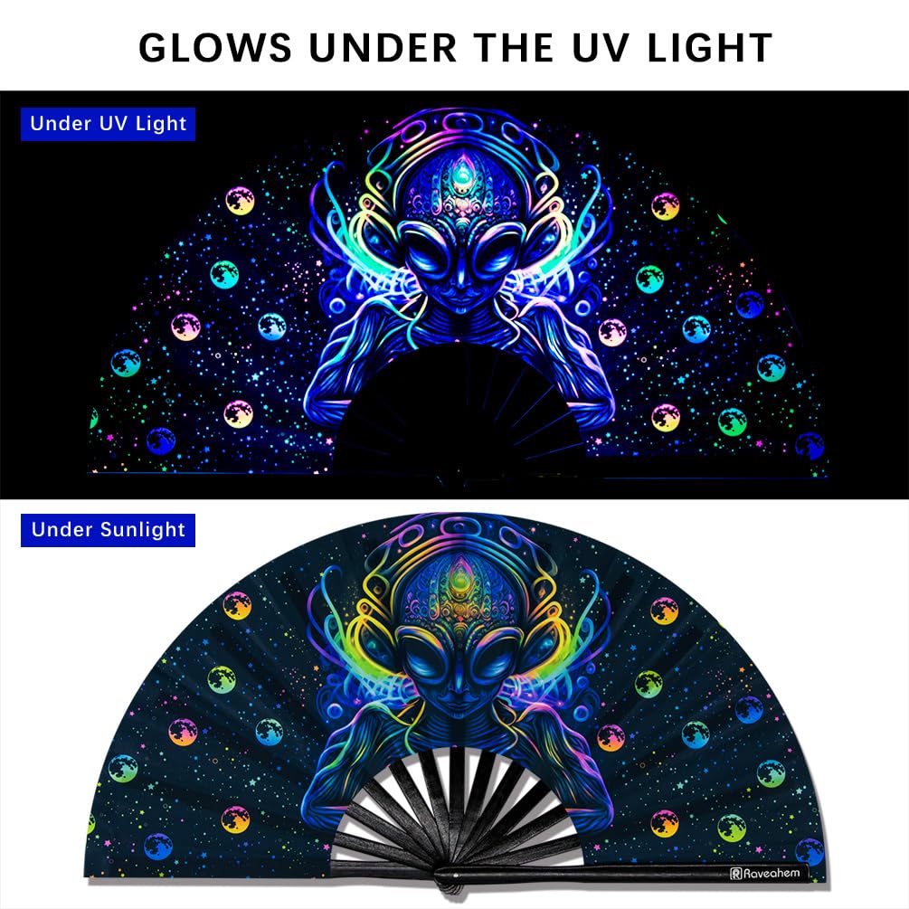 Large Folding Fan (Alien Cosmos)
