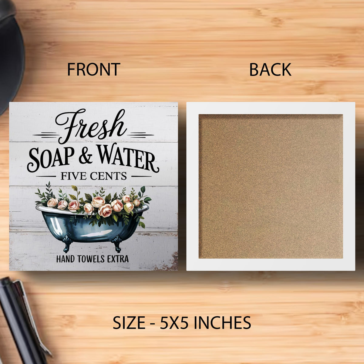 Bathroom Shelf Decor (Black)