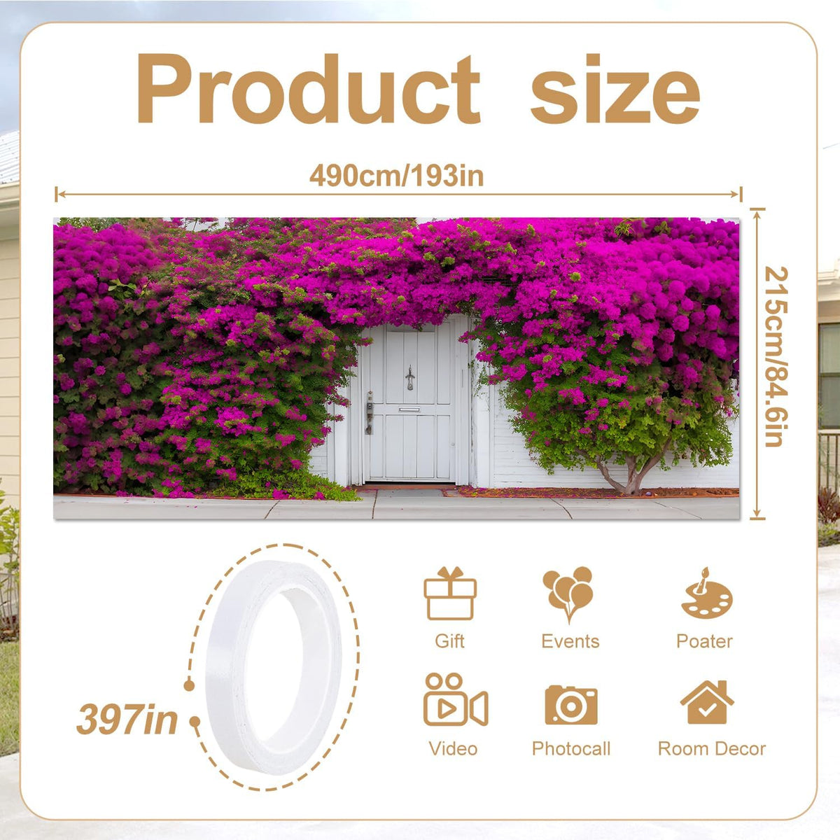 7×16 ft Garage Door Banner (151 / 7 x 16 ft)