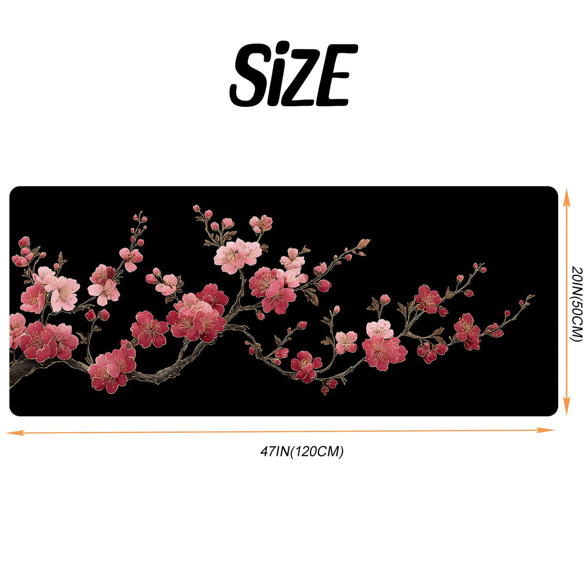 Cherry Blossom Laundry Room Rug 20x47 Inch (#59)