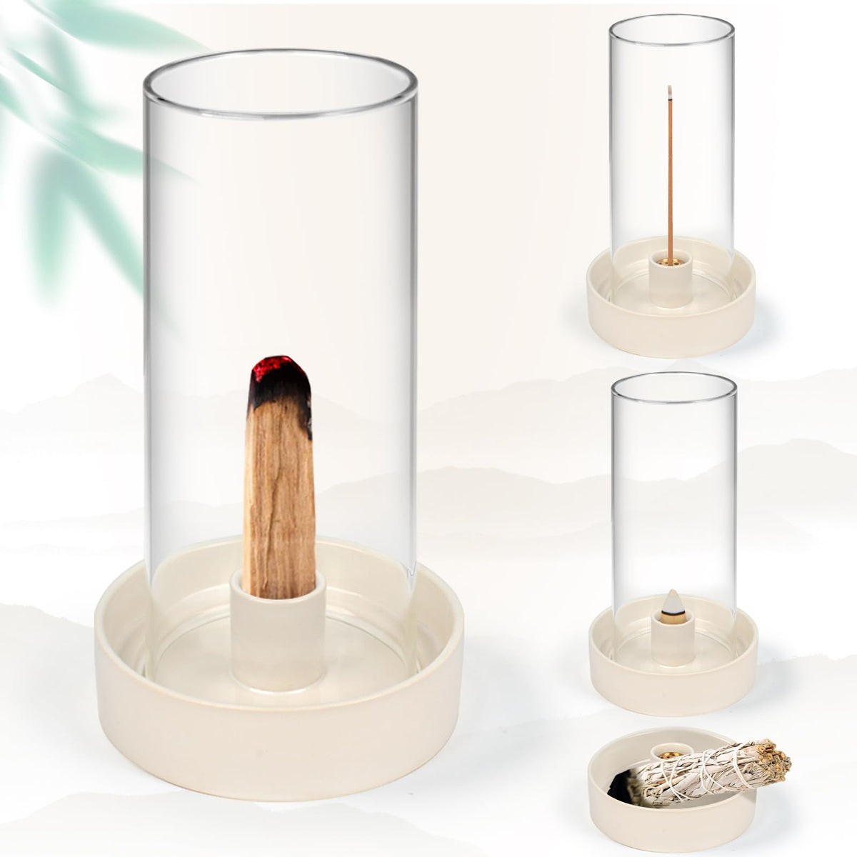 Versatile Incense Burner Holder (Glass Palo Santo Holder)