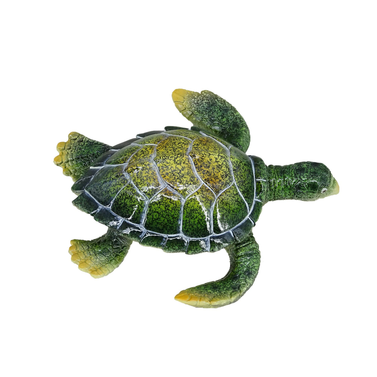 Decorative Resin Sea Turtle Statue. Lovely Baby Seaturtle Figurine. Wild Life Blue Sea Turtle Table Decor. and Gift (Green1)