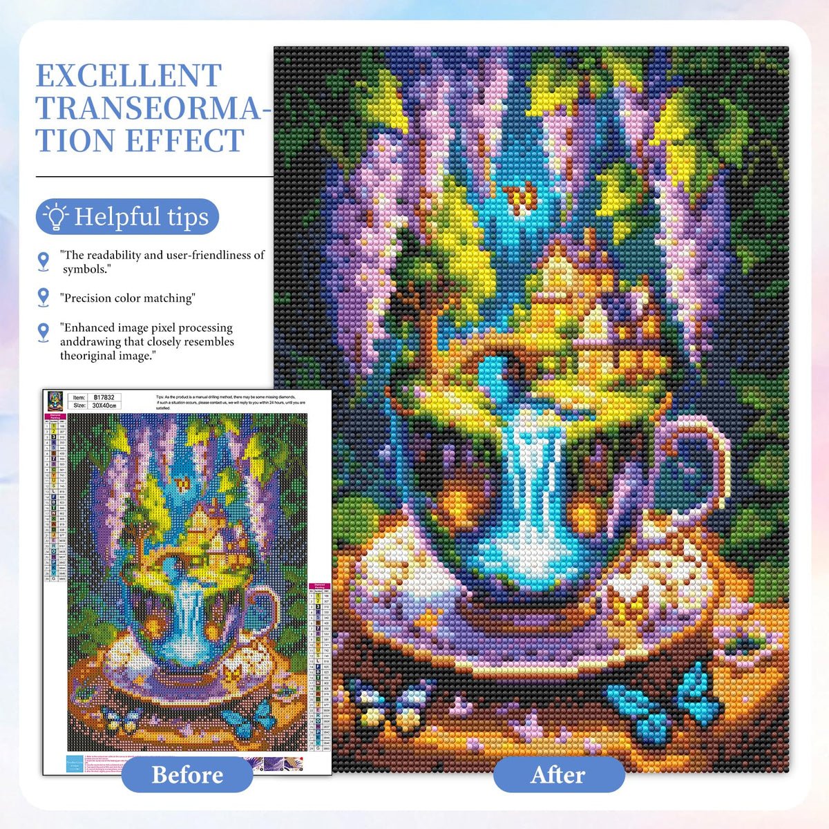 Diamond Art Kits for Adults Flowers (LBDP1P08)