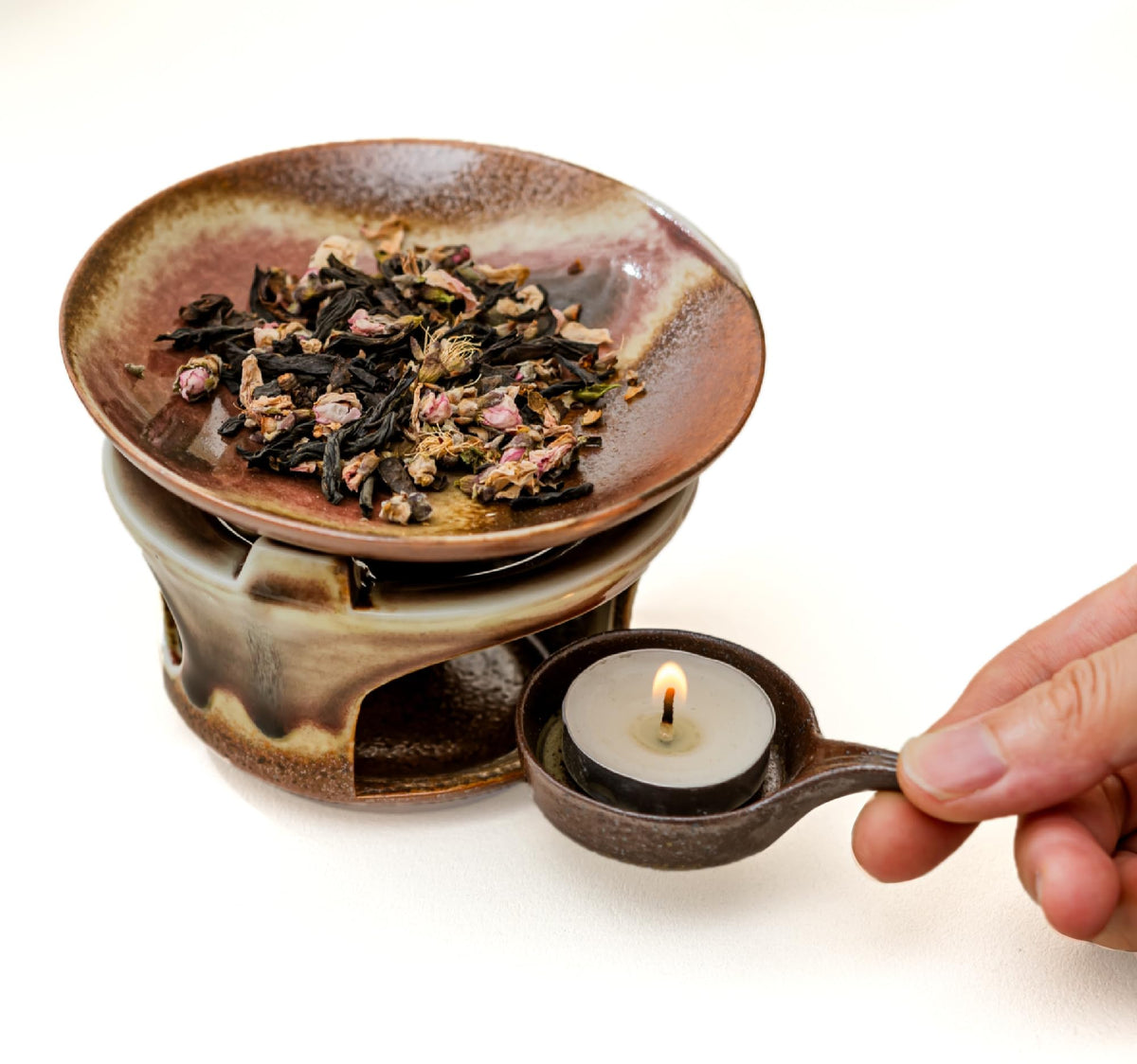Ceramic Herbal Burner Set (Terracotta)