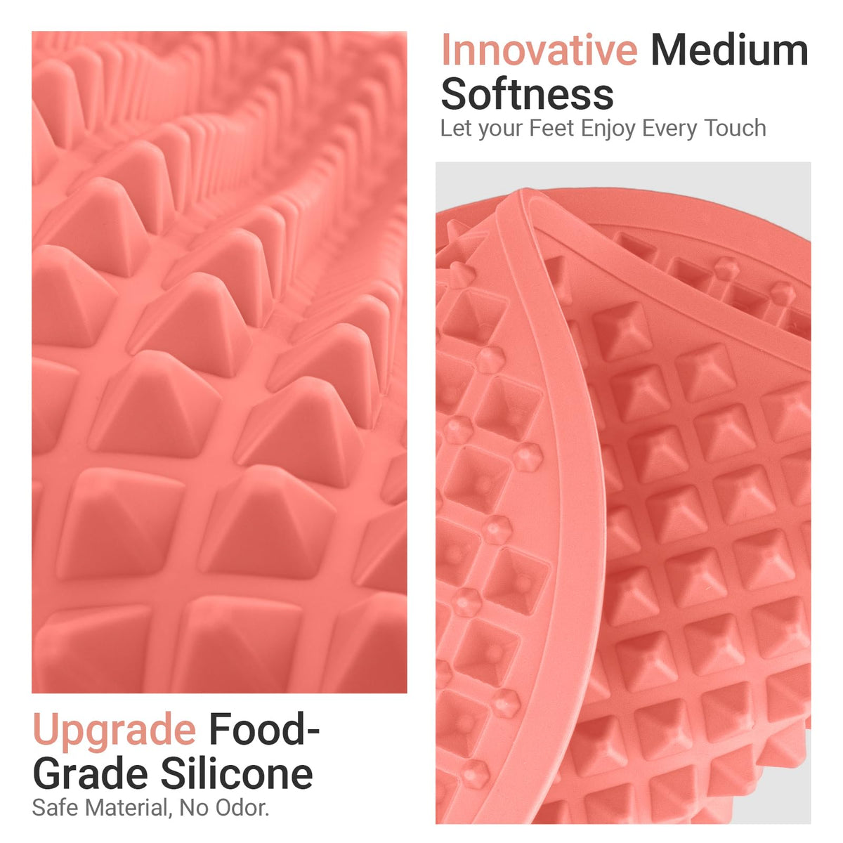 Silicone Foot Massage Mat (Pink / X-Large)