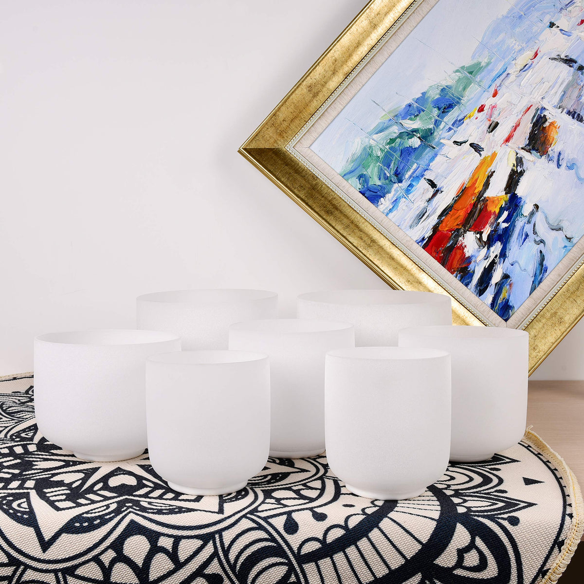 6 10 Inch 432Hz Chakra Set of 7 Singing Bowls (6-10 inch / 432Hz Set of 7 Bowls)