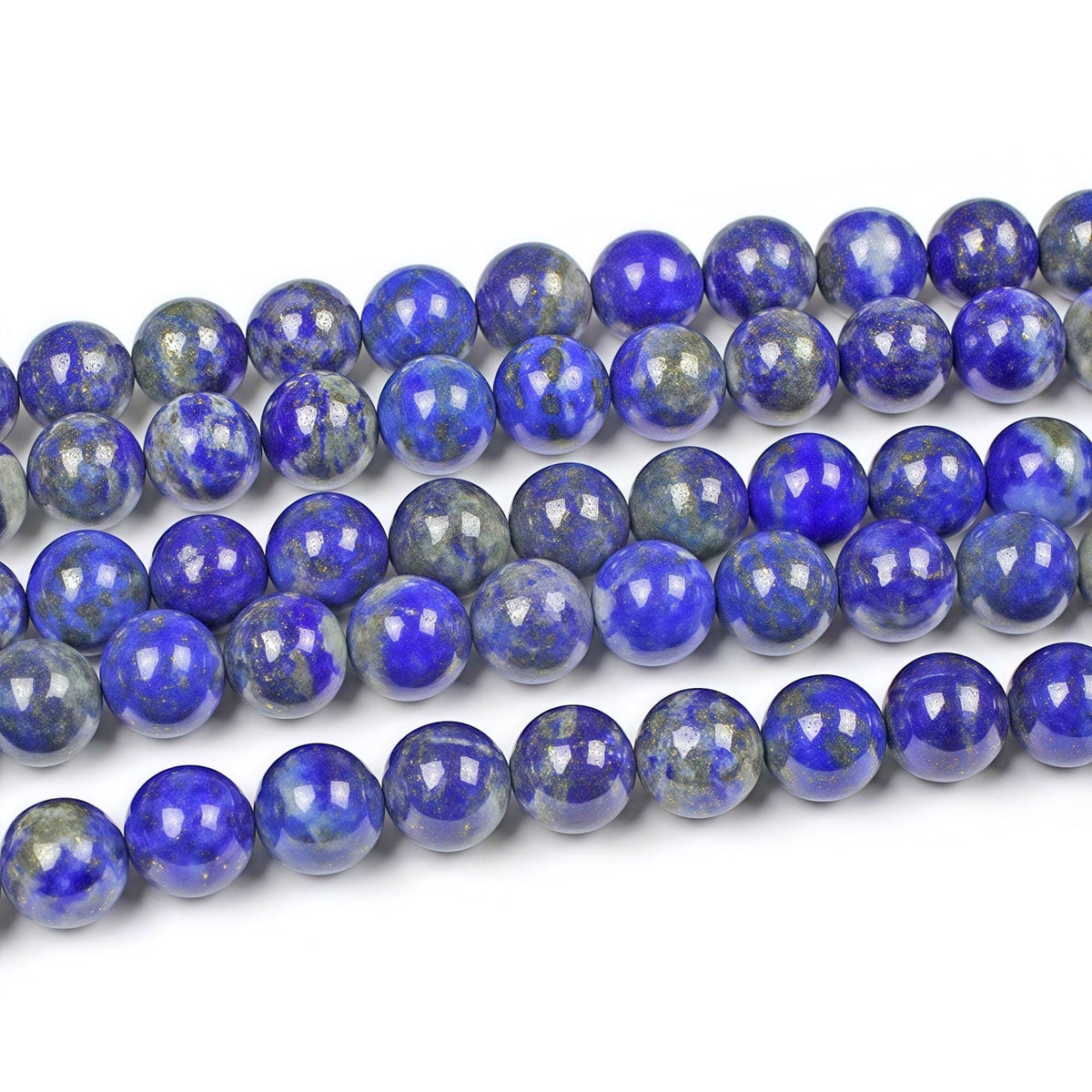 Natural Lapis Lazuli Gemstone Loose Beads Round 12mm Energy Stone Healing Power for Jewelry Making (Lapis Lazuli / 12mm)