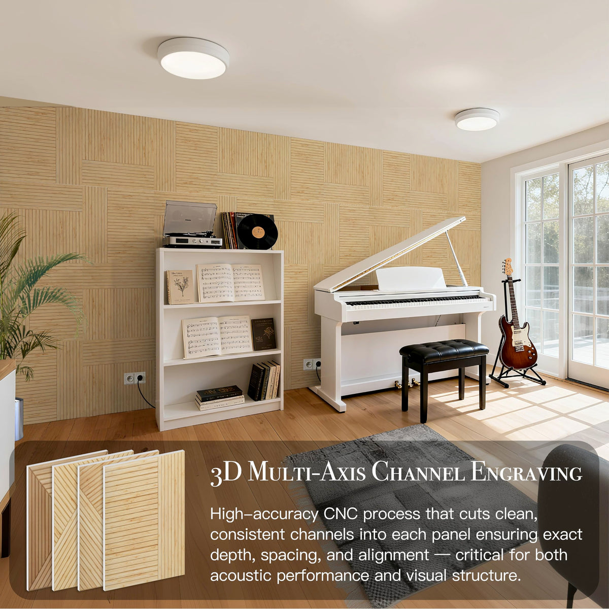 Acoustic Wall Panels (23.6 X 23.6 Inches / Zen Split)