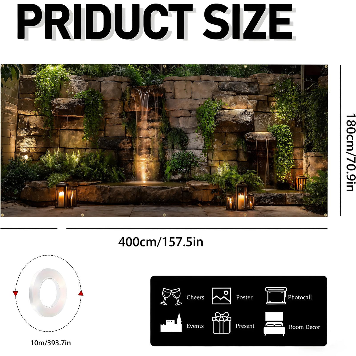 Garage Door Banner Cover (Indoor viewing)
