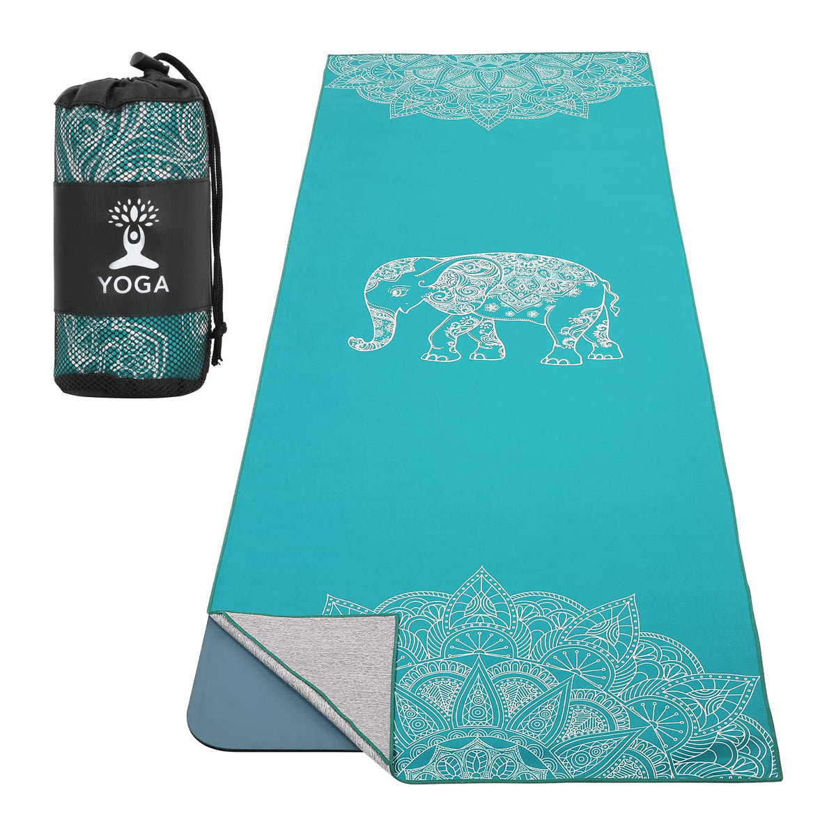 Yoga Towel for Hot Yoga Mat (Lake Blue)