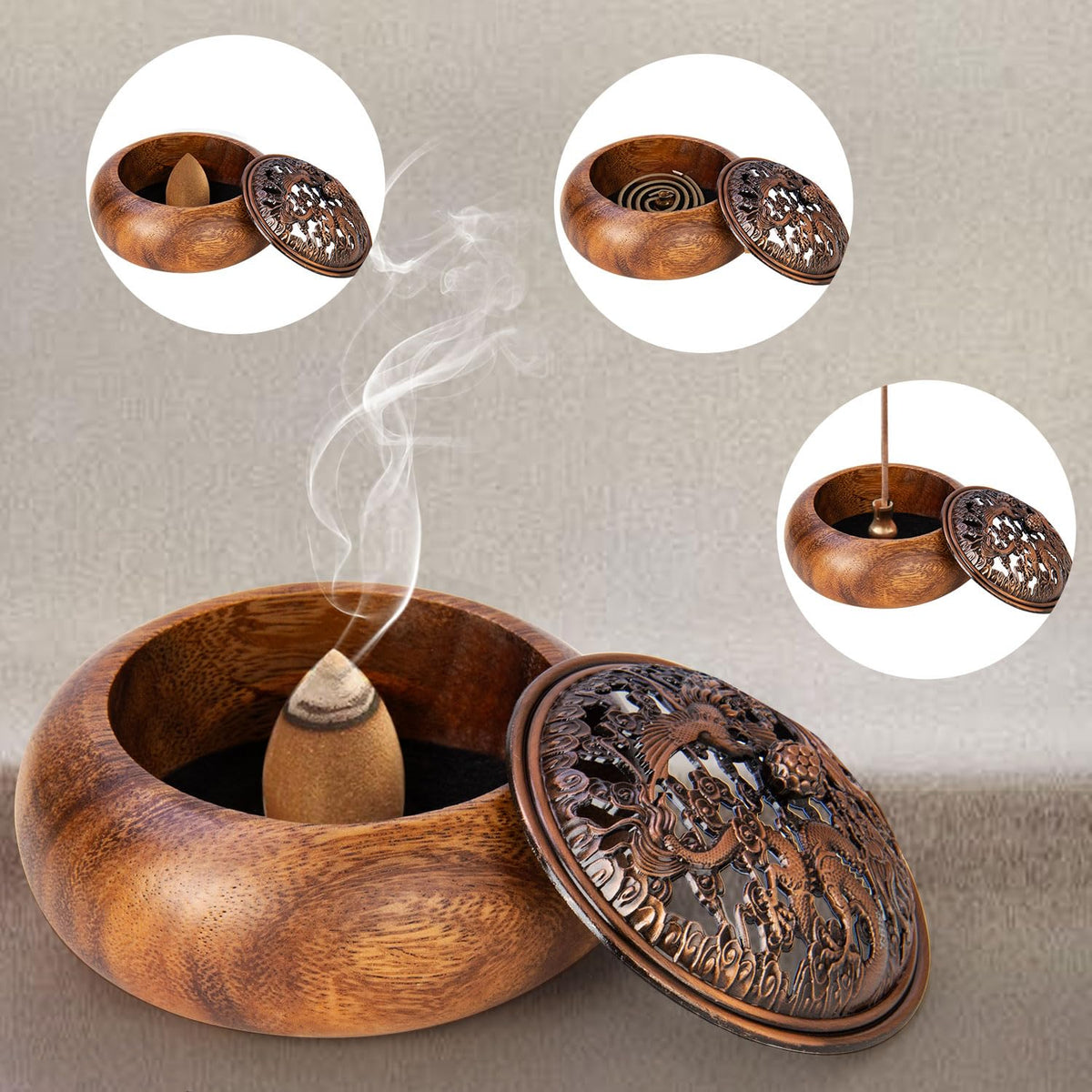 2 Pack Incense Cone Holder (R)