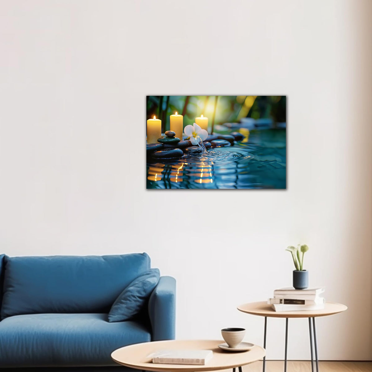 Zen Wall Art Zen Black Stone Canvas Prints for Meditation Office Decor (Zen Stones Canvas Frame-09 / 18"L x 12"W)