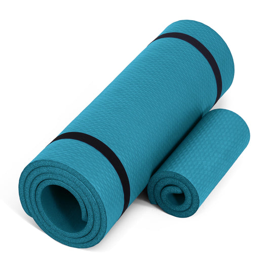 1 2" Thick Yoga Mat (Teal / Yoga Mat w/Knee Pad)