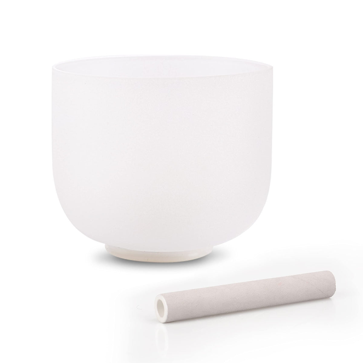 8" F Note Crystal Singing Bowl Heart Chakra with Suede Mallet for Meditation (8 inch / F Note)