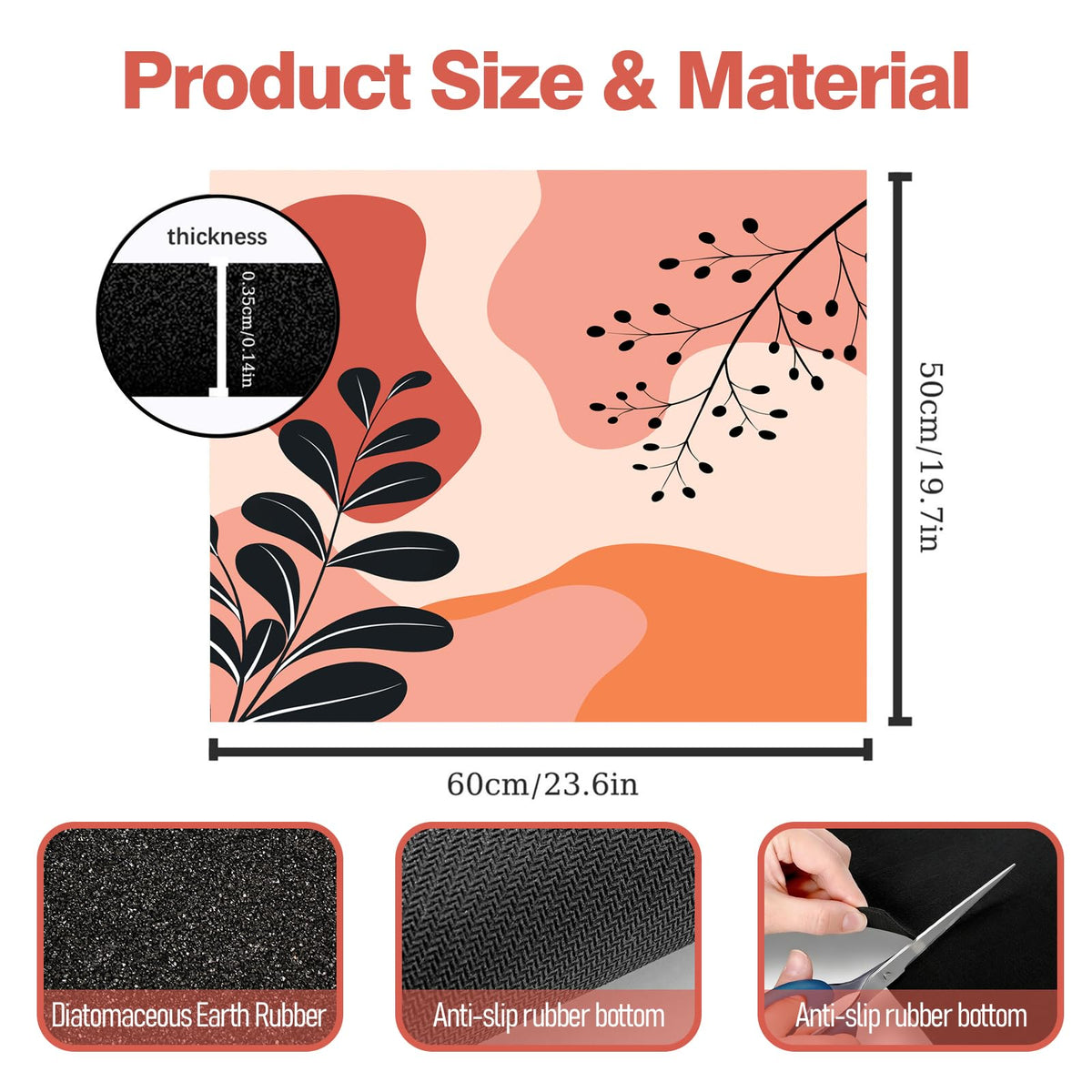 Dryer Top Protector Mat (classic bohe)