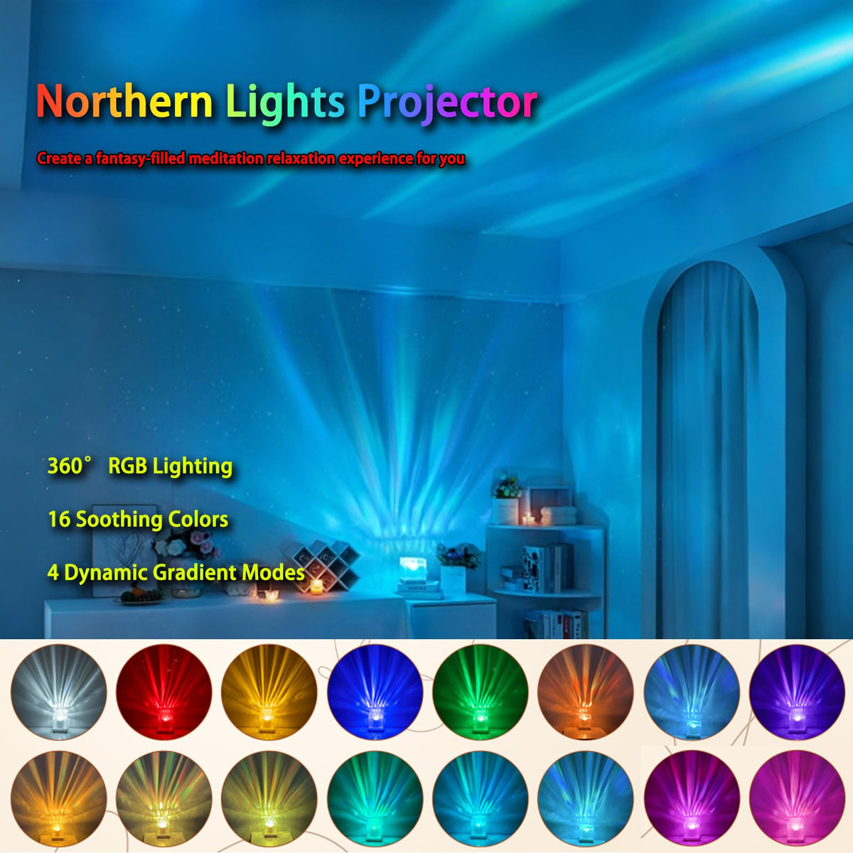 Northern Lights Projector (Azure)