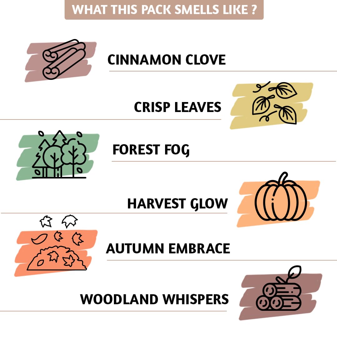 Premium Fall Incense Sticks with Holder (Pack of 120)
