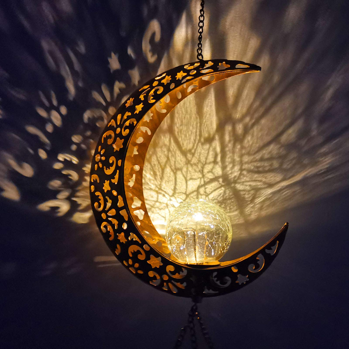 Outdoor Moon Light Wind Chimes (Moon)