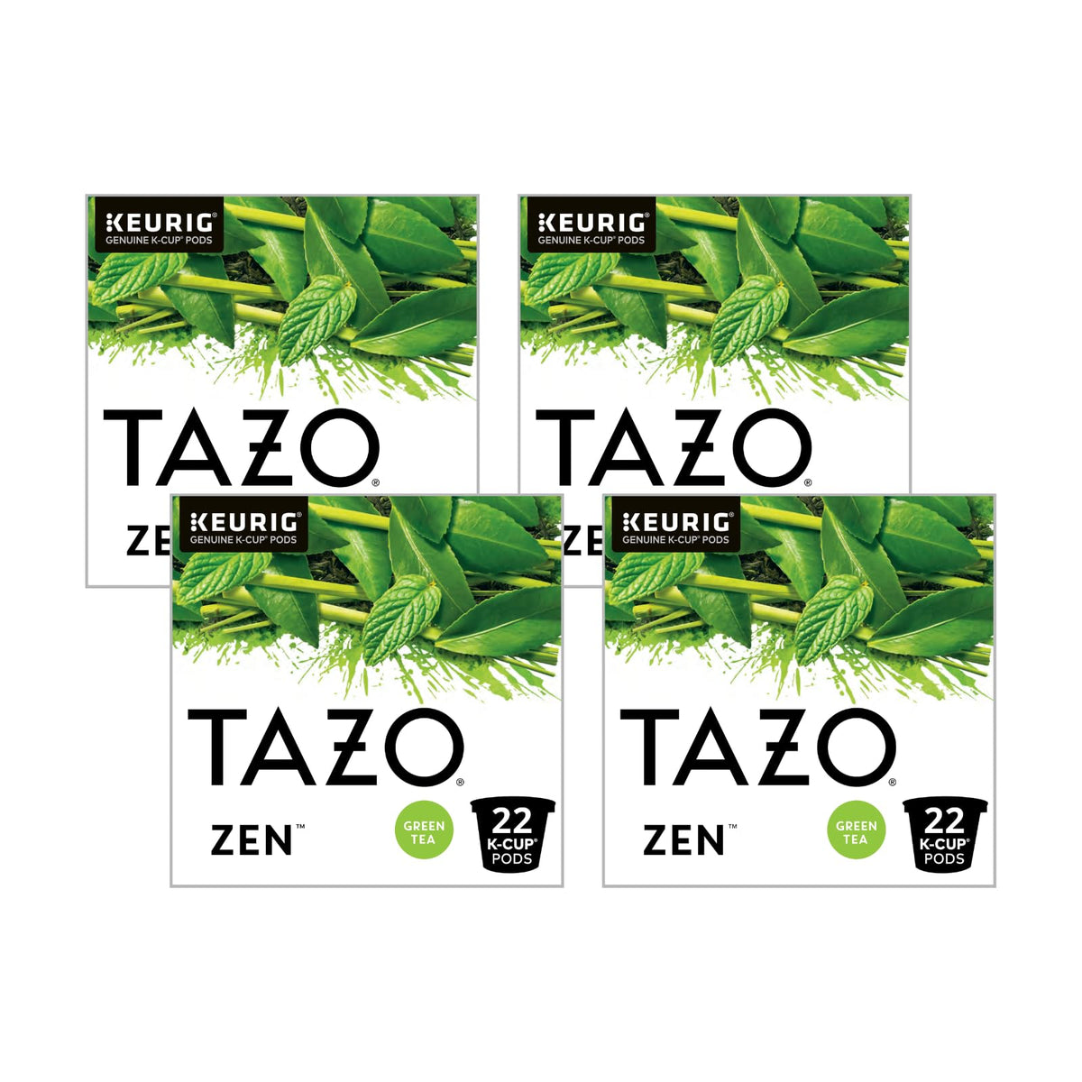 Tea Bag KCUP Zen (22 Count (Pack of 4))