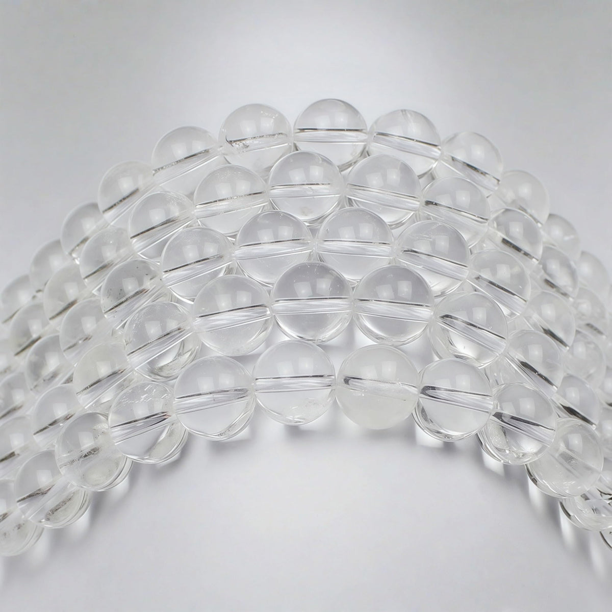 7A Natural White Clear Quartz Round Beads Gemstone Beads for DIY Necklace Bracelat Jewelry Making Strand 15" (White Clear Quartz / 12mm)