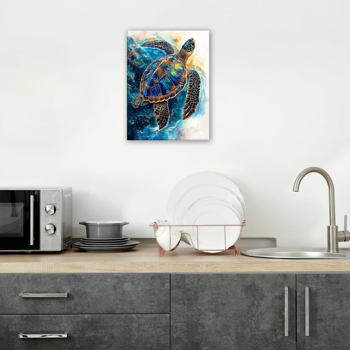 Sea Turtle Wall Art (Turtle / 20L" x 16W")