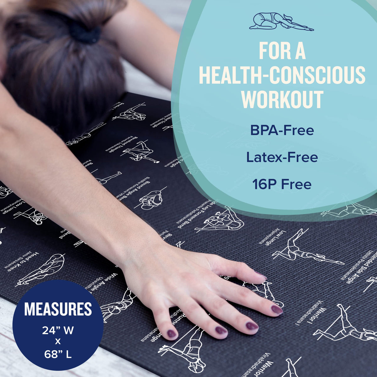 Black Yoga Mat (Black)