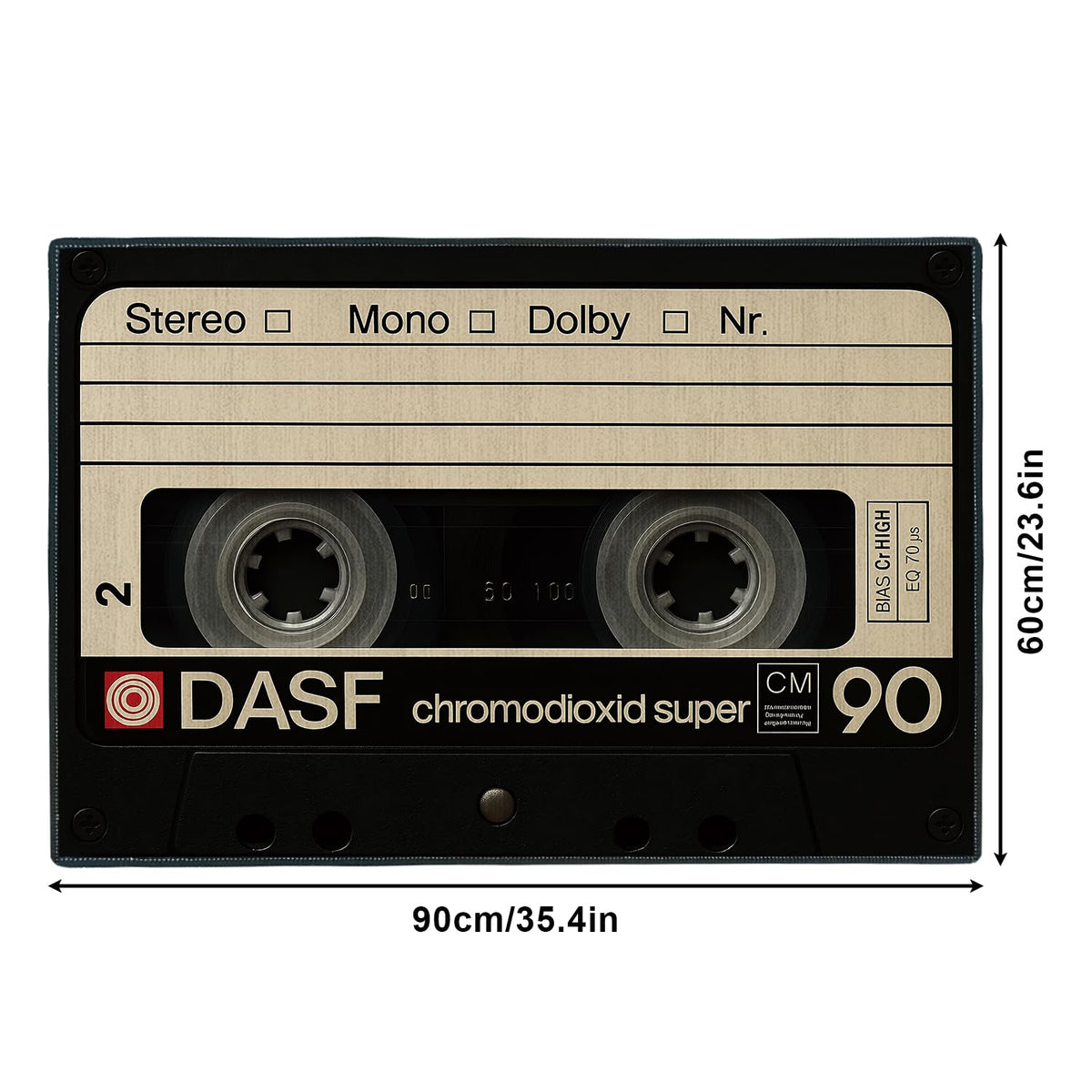 2x3FT Area Rug Retro Cassette Tape Entryway Rug (#27 / 2' x 3' (Rectangular))