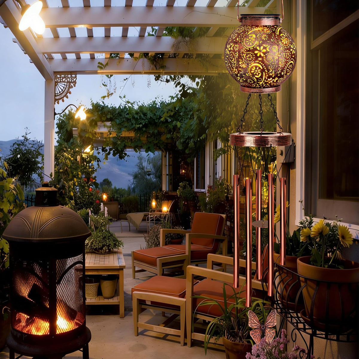 Solar Wind Chimes for Outside