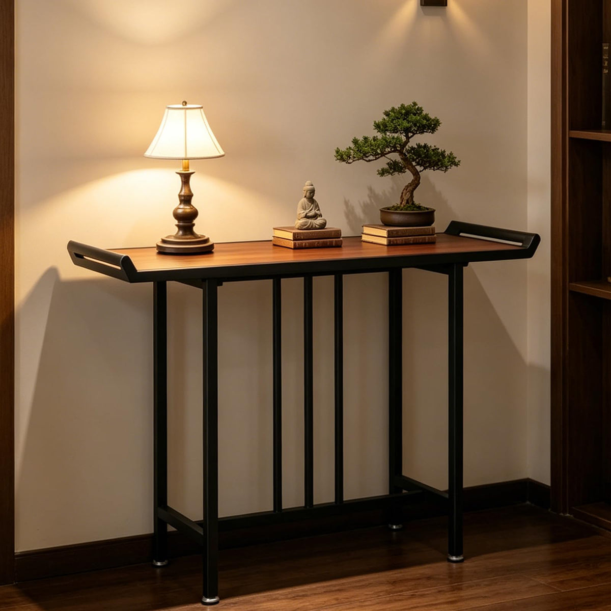 Buddhist Prayer Altar Table (Rosewood Color / 46.4*39.4*15.7in)