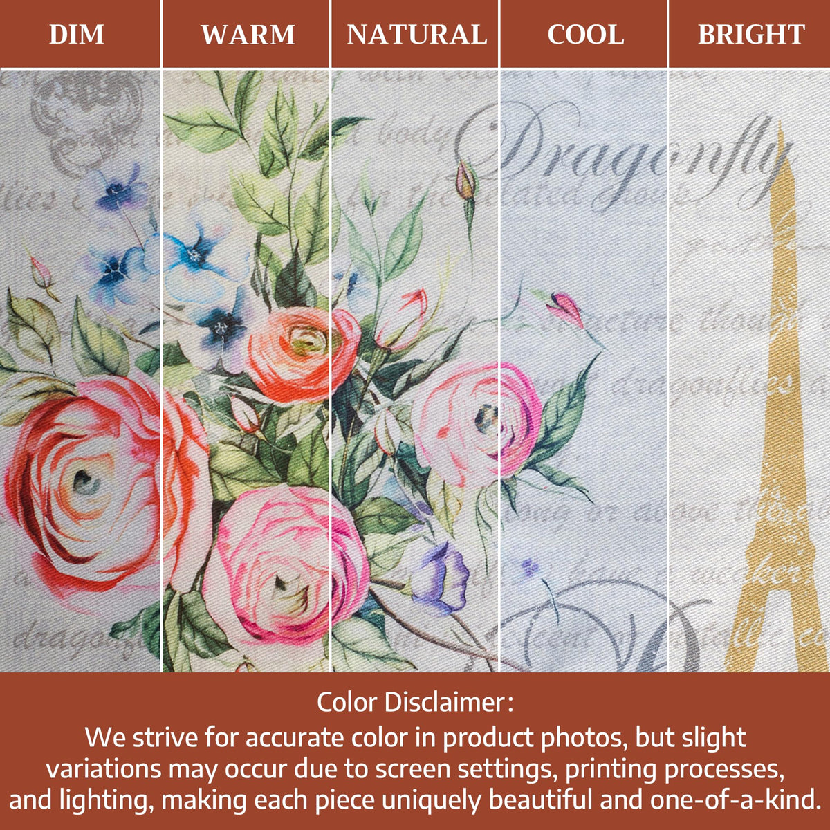 Placemats Set of 2 Reusable 100% Cotton (002 - Champ De Mars / 13" X 19" (Pack of 2))