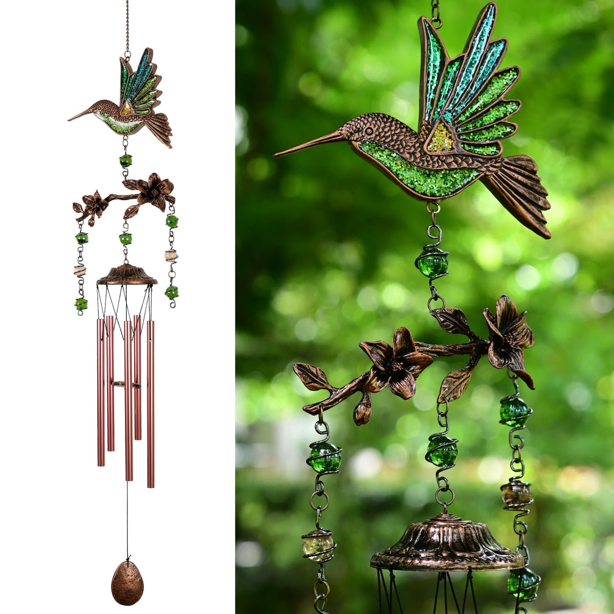 Wind Chimes for Outside (32" Hummingbird)