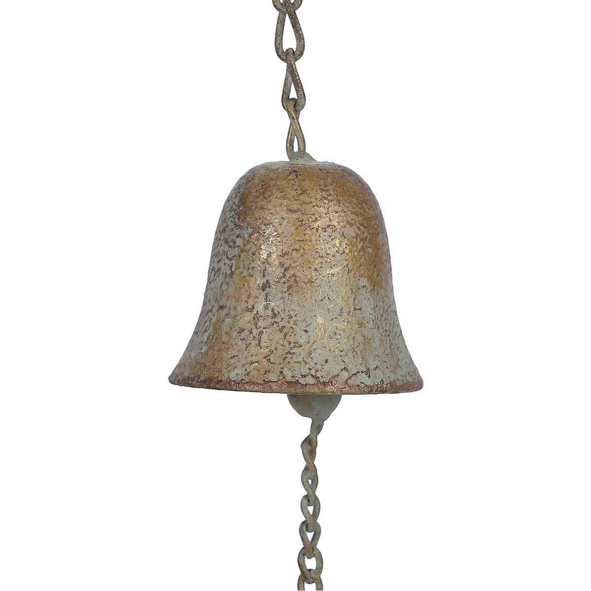 60" Teapot Wind Chime & Rain Chain with Bell (5 Ft Rain Chime)