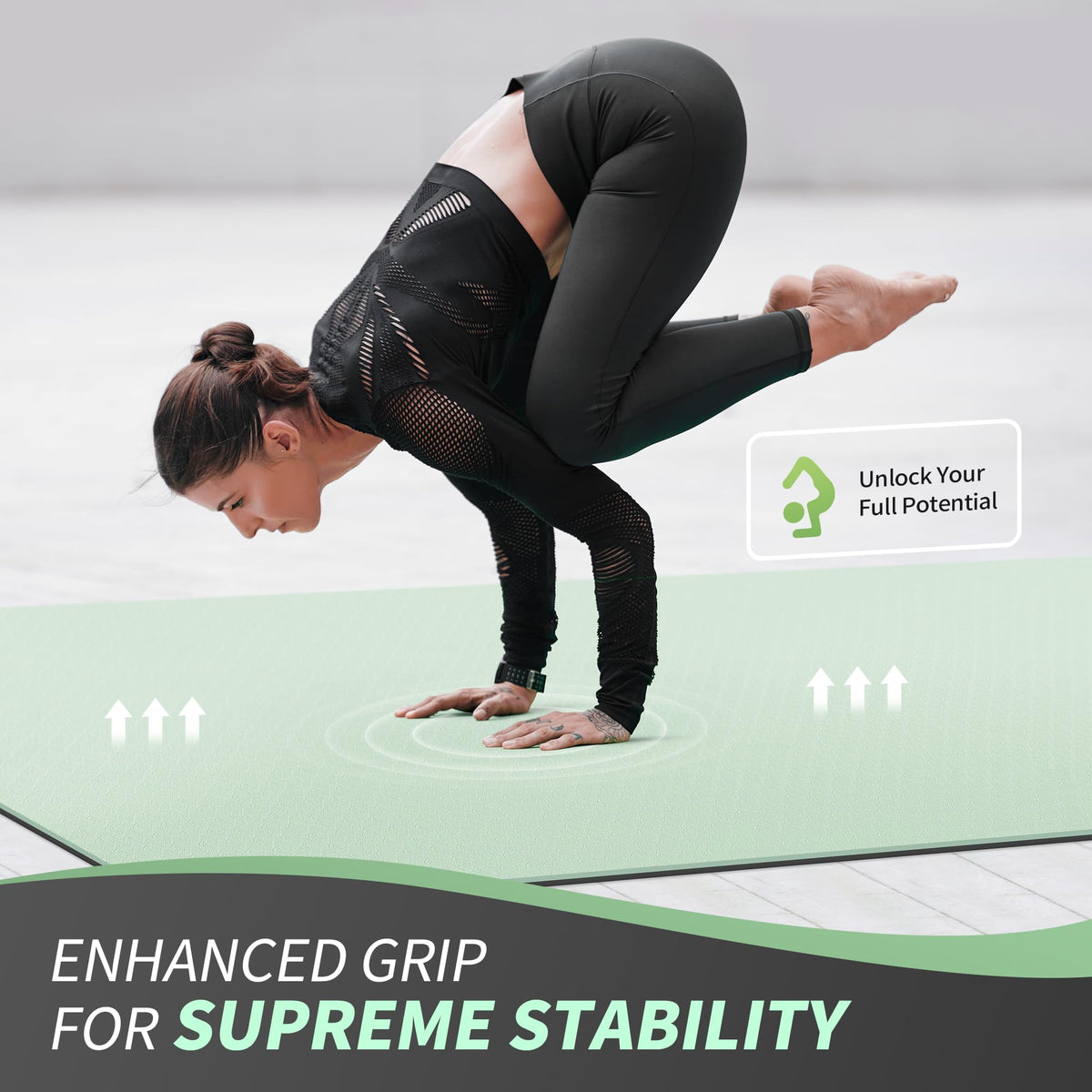 Large Yoga Mat (MINT GREEN / 6mm)
