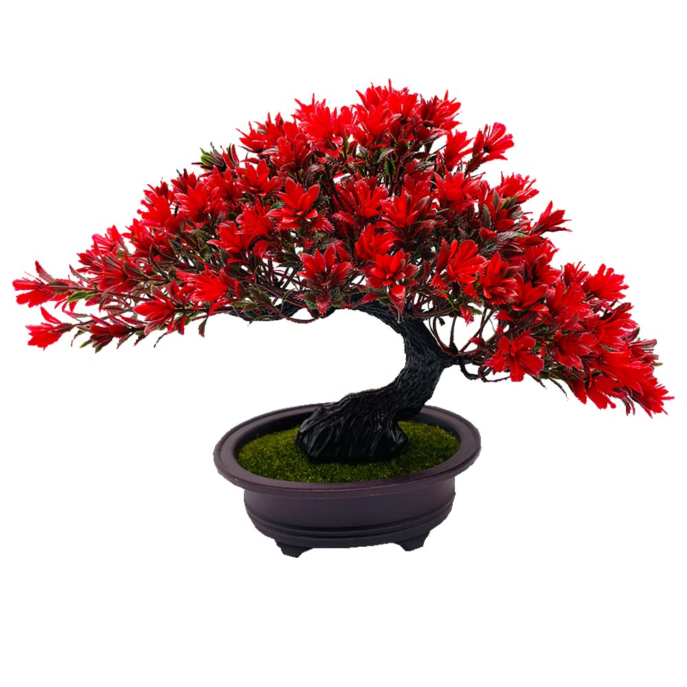Artificial Plants & Greenery Fake Plants Plastic Artificial Bonsai Tree (B)