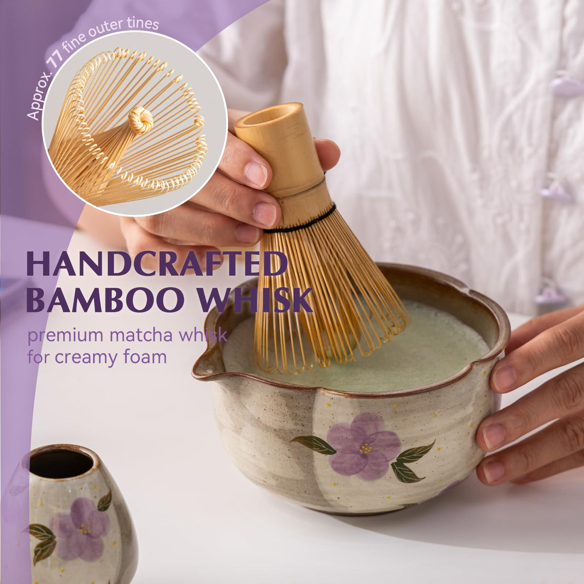 Matcha Whisk Set (Purple)