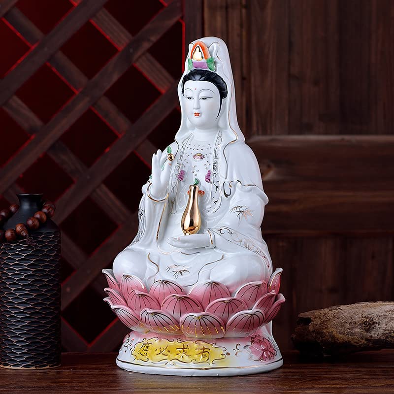 Beautiful Guan Yin Statue (porcelain material)