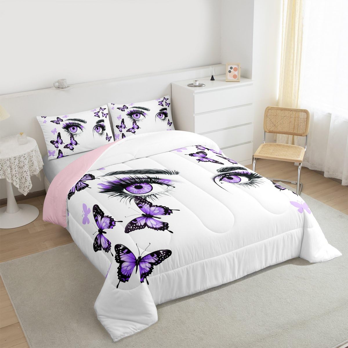 Eyelash Comforter Set Toddler Size 3 Pcs for Kids Boys Girls (Multi 801 / Toddler)