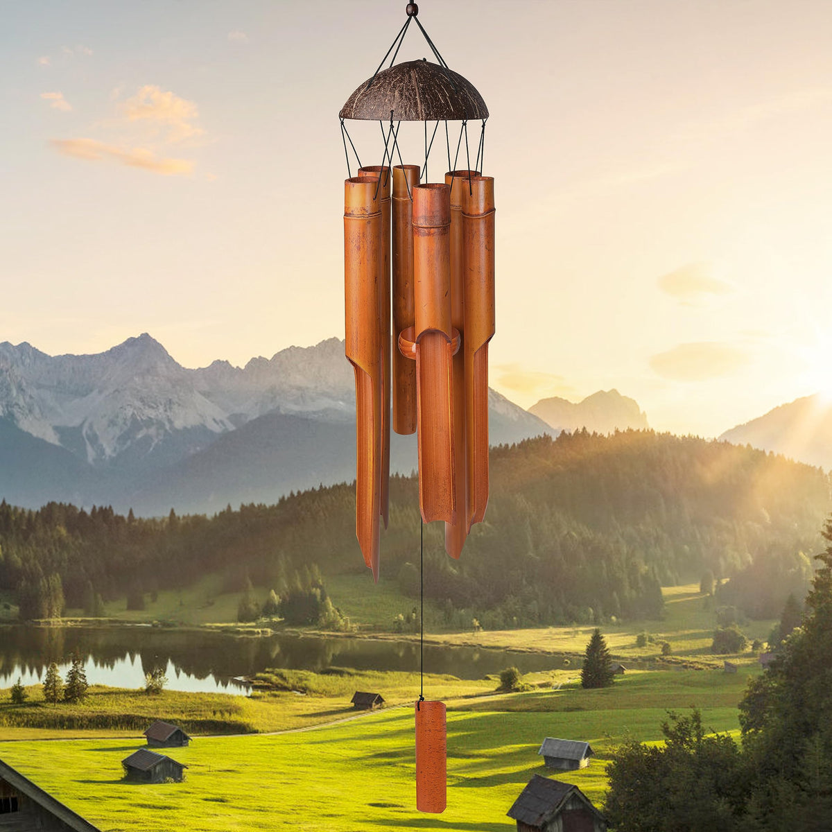38" Bamboo Wind Chimes (38'')
