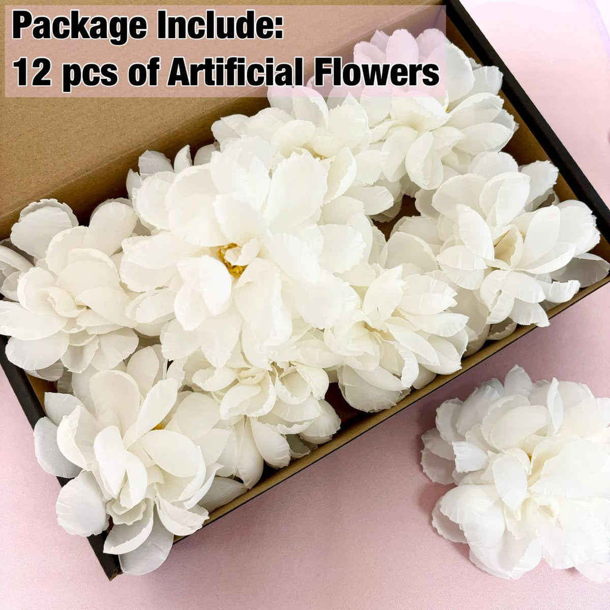 Floating Flowers for Floating Candle Centerpieces (White)