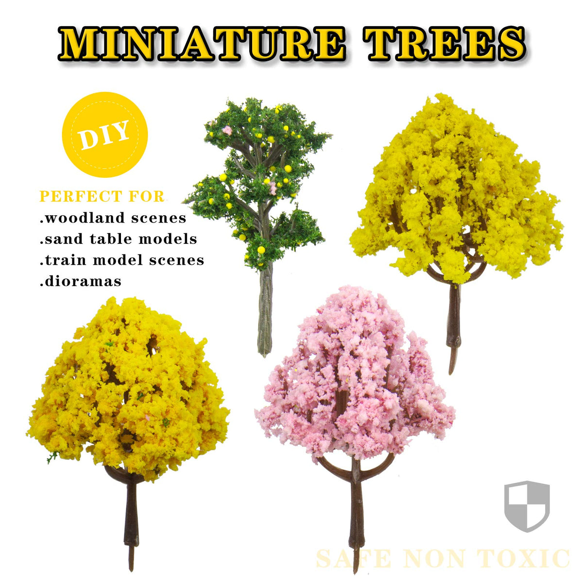 Miniature Fairy Garden Decoration Accessories Simulation Tree Garden Sculptures Statues (Trees)