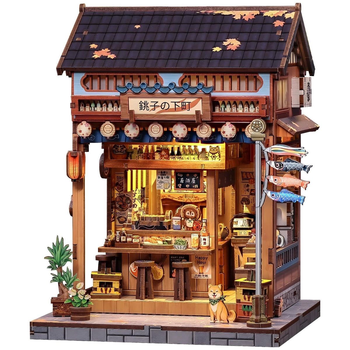 Japanese Book Nook Kit Miniature Izakaya (Choshi No Shitamachi)
