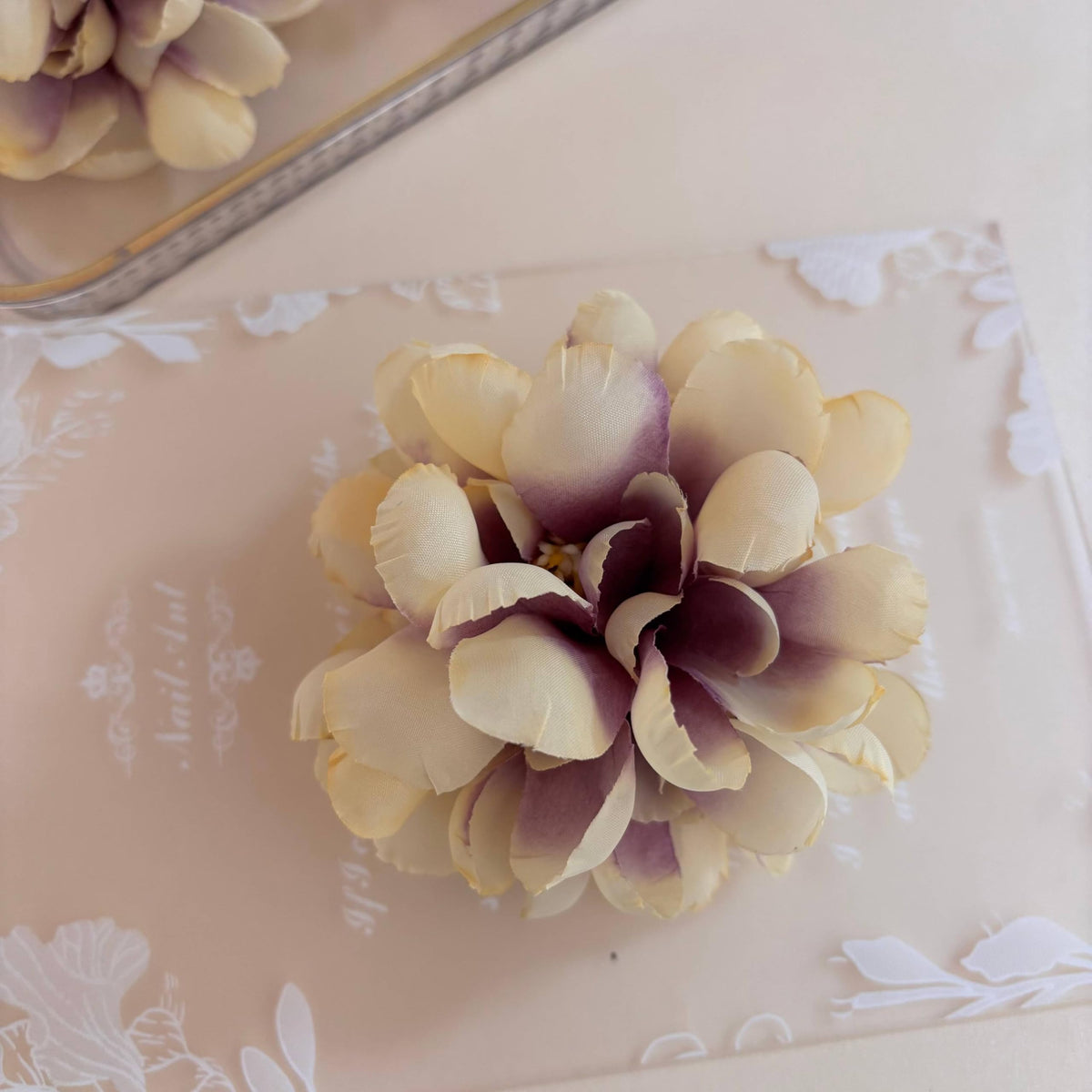 Floating Flowers for Floating Candle Centerpieces (Purple Yellow)