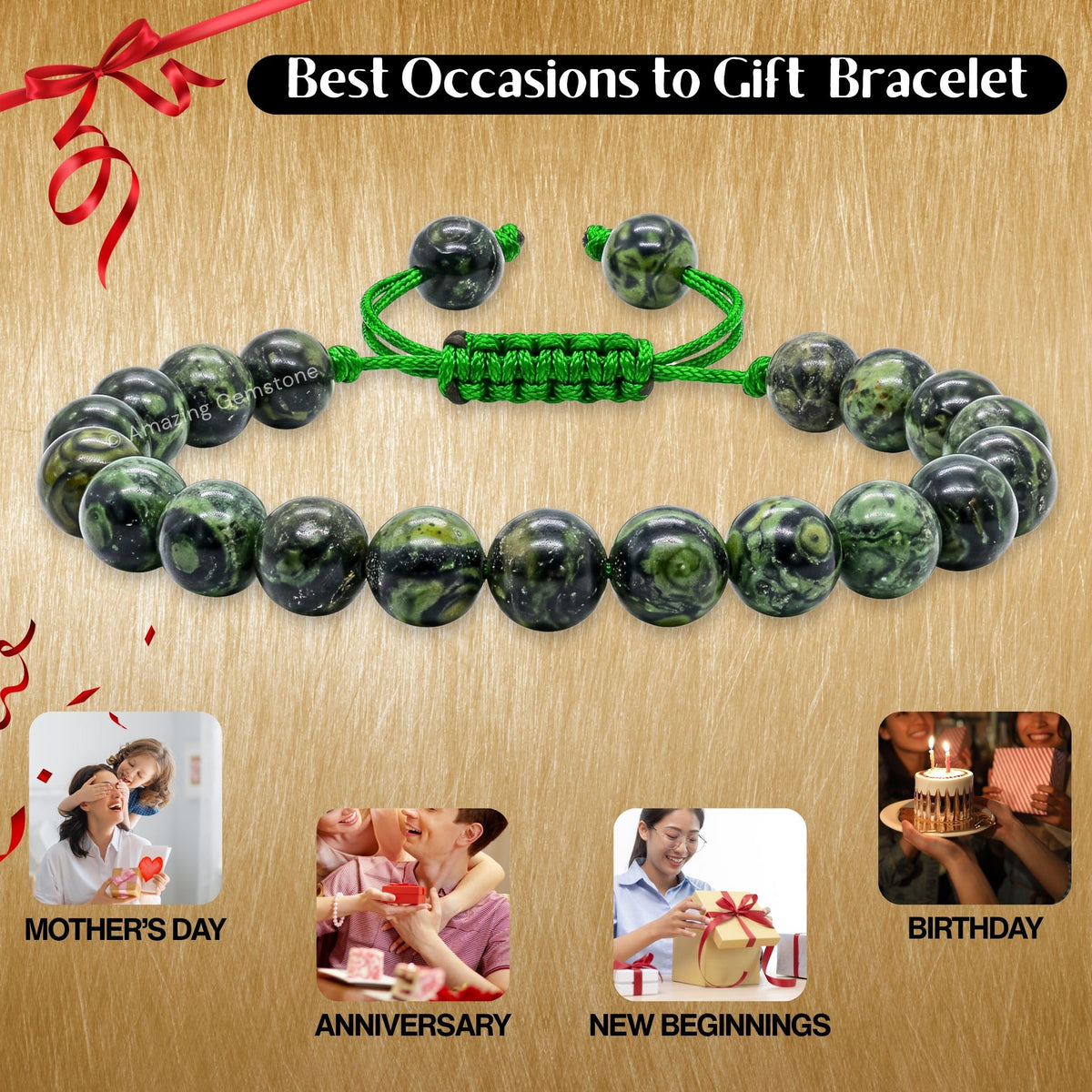 Kambaba Jasper Bracelet (Kambaba Jasper)
