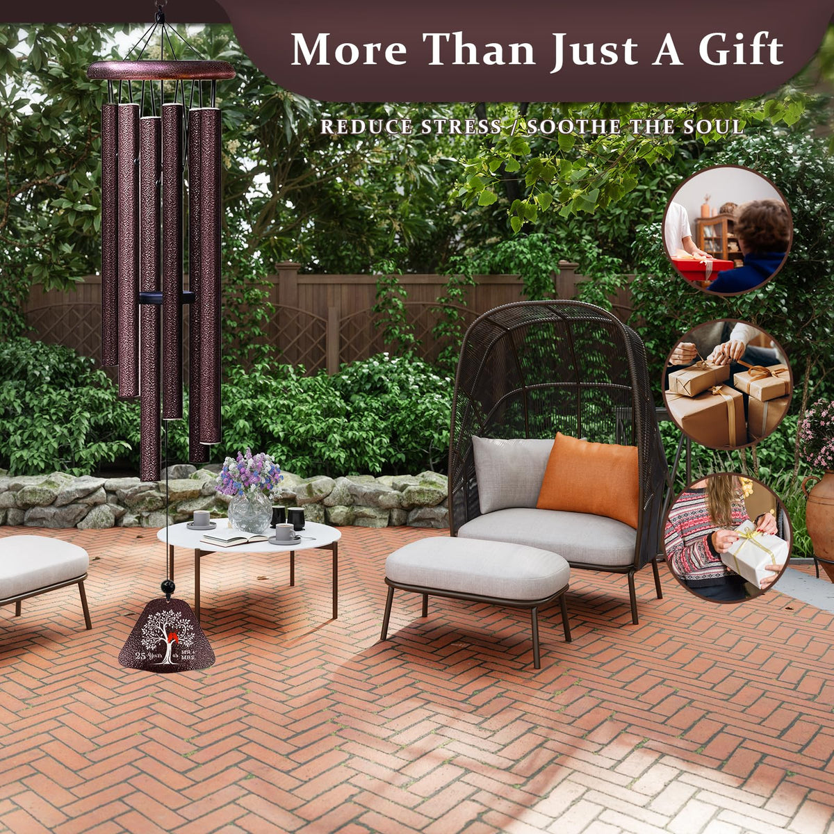 25th Anniversary Wedding Gifts (25th Anniversary-brown / 32")