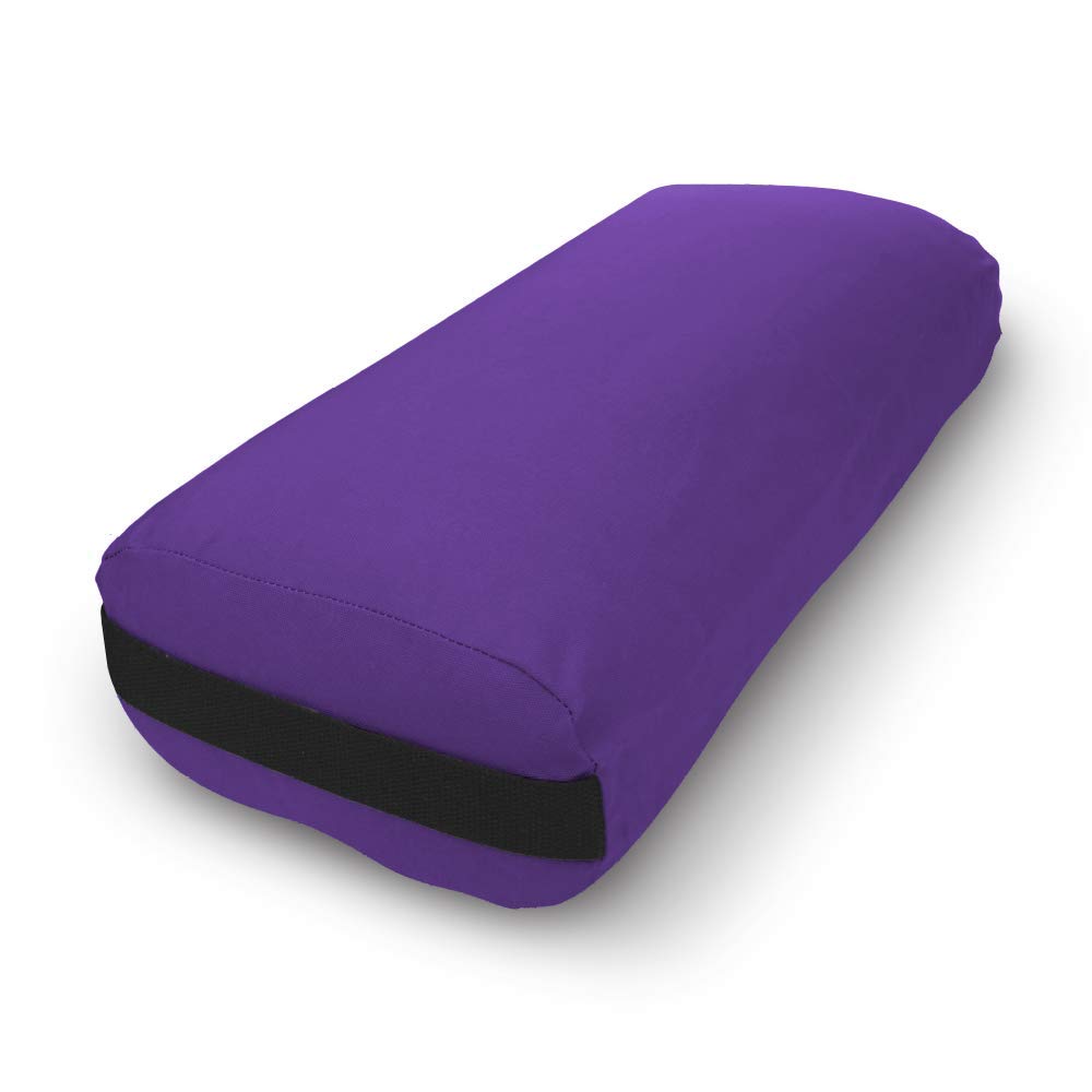 Yoga Bolster Soft yet Firm (Rectangular / Purple)