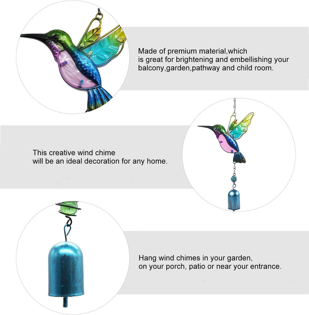Wind Chimes Hummingbird