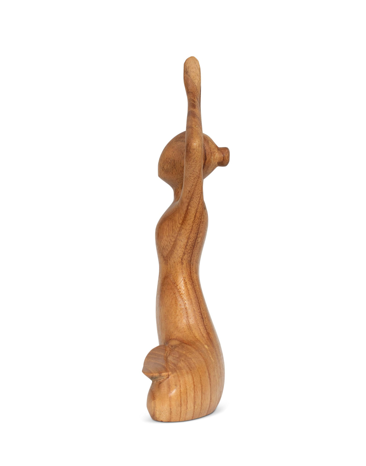 10" Wooden Handmade Abstract Sculpture Decorative Home Decor Handcrafted Figurine Accent Decoration Artwork Hand Carved (Easy Pose)