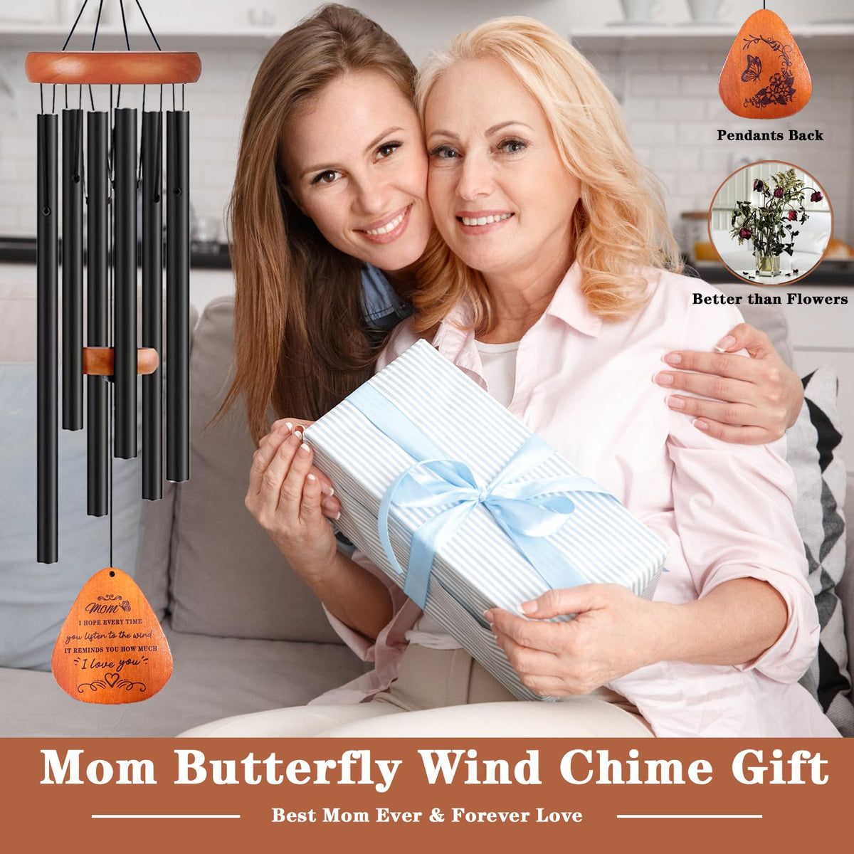 Mom Gift 32" Mom Birthday Wind Chim Gifts